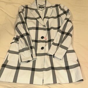 Karl Lagerfeld Plaid Blazer long Jacket